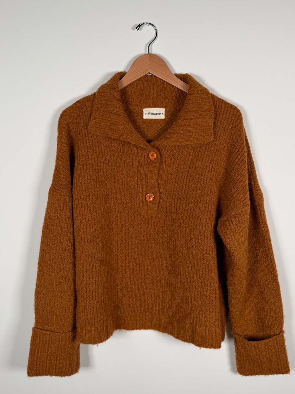 Atelier Delphine Polo Sweater w/ Buttons